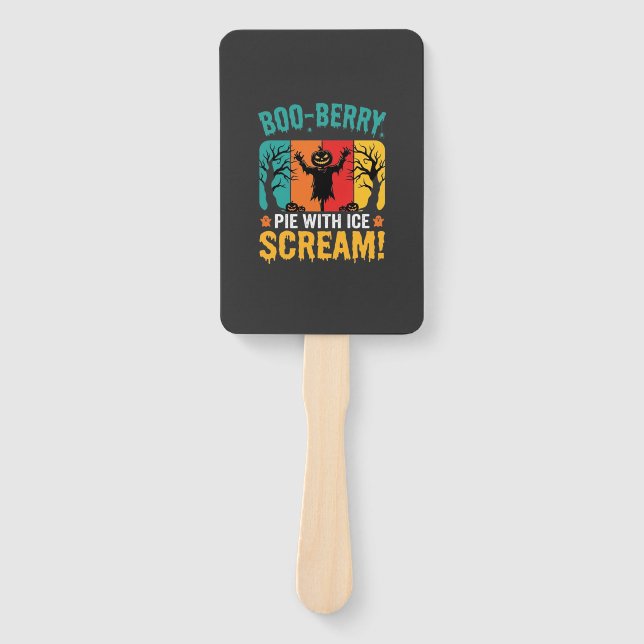 Boo-Berry-Pie-Halloween-Eiscreme-Design Fächer (Vorderseite)