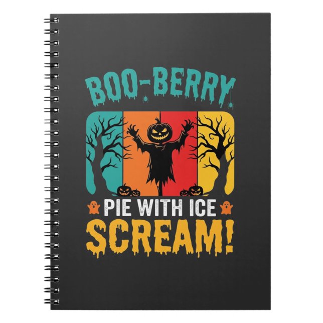 Boo-Berry-Pie-Halloween-Eiscreme-Design Notizblock (Vorderseite)