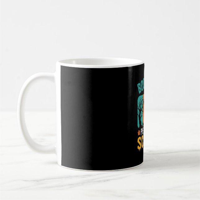 Boo-Berry-Torte Halloween-Eiscreme-Design Kaffeetasse (Links)