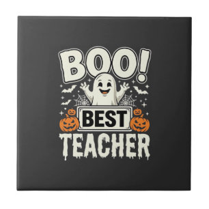 Boo Bester Lehrer Halloween-Geisterdesign_1 Fliese