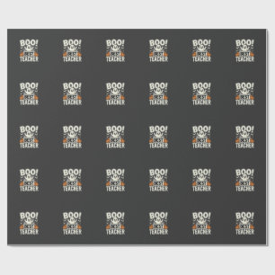 Boo Bester Lehrer Halloween-Geisterdesign_1 Geschenkpapier