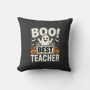 Boo Bester Lehrer Halloween-Geisterdesign_1 Kissen
