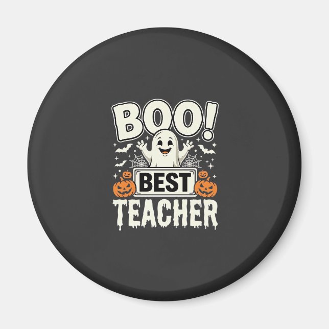 Boo Bester Lehrer Halloween-Geisterdesign_1 Magnet (Vorne)