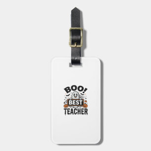 Boo Bester Lehrer Vintage Halloween Lehrer Design_ Gepäckanhänger