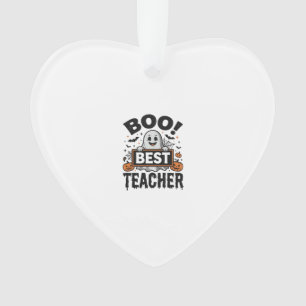 Boo Bester Lehrer Vintage Halloween Lehrer Design_ Ornament