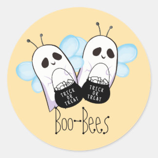 Boo-Bienen-Geist Runder Aufkleber