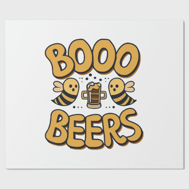 Boo Bienen Geschenkpapier (Flach)