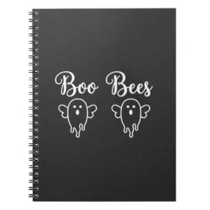 Boo Bienen Halloween-Geister-Design Notizblock