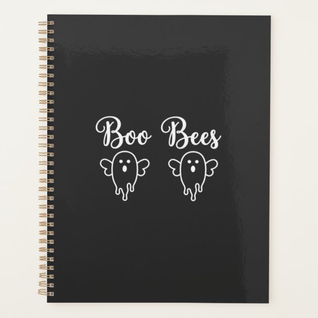 Boo Bienen Halloween-Geisterdesign Planer (Vorderseite)
