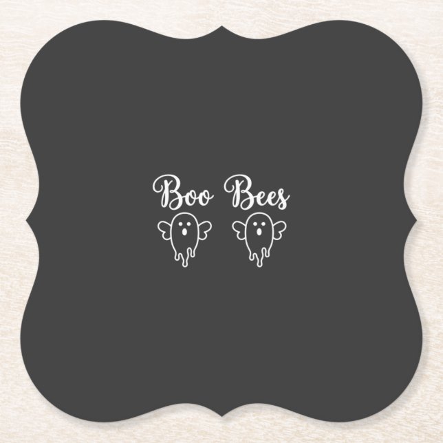 Boo Bienen Halloween-Geisterdesign Untersetzer (Vorderseite)