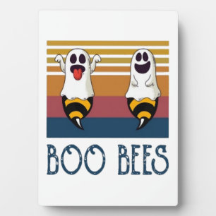 Boo Bienen Paar Geister Halloween-Shirt Fotoplatte