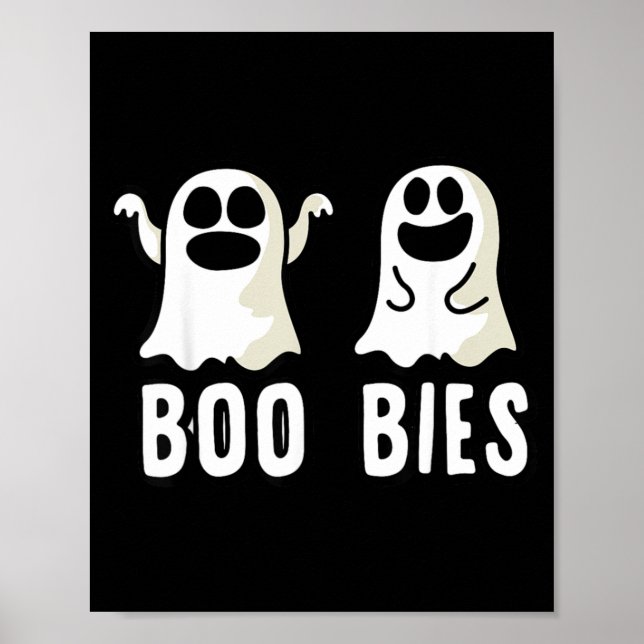 Boo-bies Geist Lustiges Halloween Poster (Vorne)