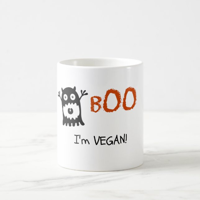 Boo bin ich vegan! tasse (Mittel)