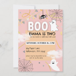 Boo Birthday Theme | Halloween Fall Girl Geburtsta Einladung