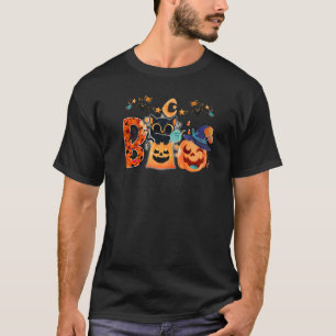 Boo Black Cat Halloween Pumpkin Hexenhut Kittens T-Shirt