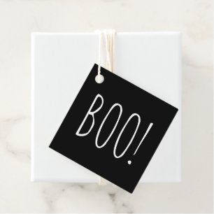Boo Black Halloween-Party Niedliche Minimalistis Geschenkanhänger