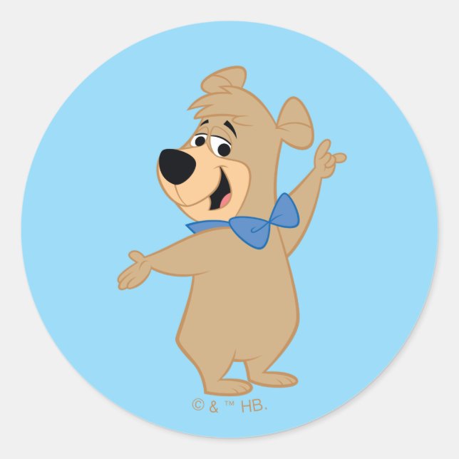 Boo-Boo-Bären-Arme breit Runder Aufkleber (Vorderseite)