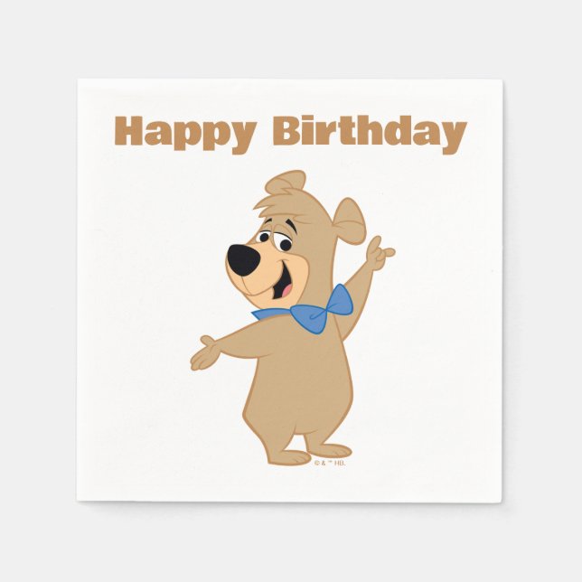 Boo-Boo-Bären-Arme breit Serviette (Vorderseite)