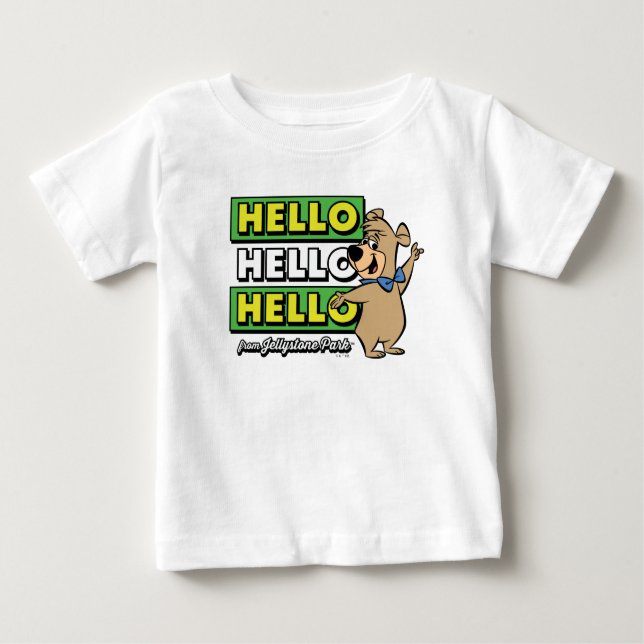 Boo-Boo Bear Hallo Hallo Hallo Von Jellystone Baby T-shirt (Vorderseite)