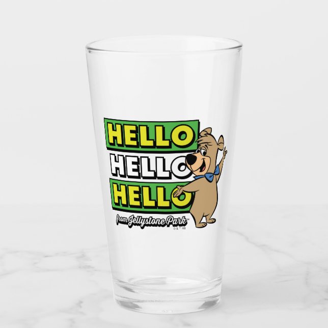 Boo-Boo Bear Hallo Hallo Hallo Von Jellystone Glas (Vorderseite)