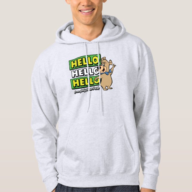 Boo-Boo Bear Hallo Hallo Hallo Von Jellystone Hoodie (Vorderseite)