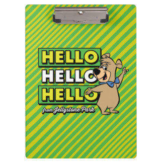 Boo-Boo Bear Hallo Hallo Hallo Von Jellystone Klemmbrett