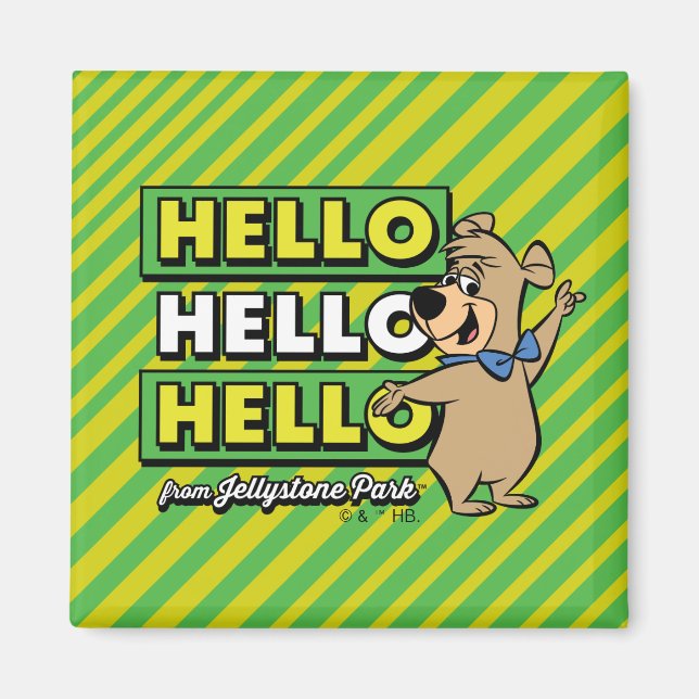 Boo-Boo Bear Hallo Hallo Hallo Von Jellystone Magnet (Vorne)