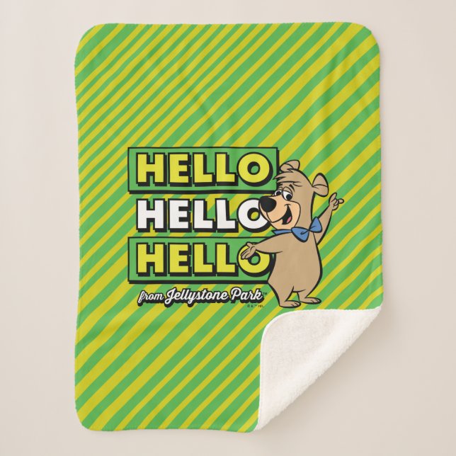 Boo-Boo Bear Hallo Hallo Hallo Von Jellystone Sherpadecke (Vorderseite)