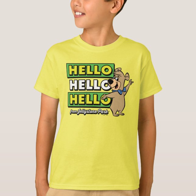 Boo-Boo Bear Hallo Hallo Hallo Von Jellystone T-Shirt (Vorderseite)