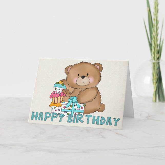 Boo Boo Bear Happy Birthday Grußkarte 6 Karte (Vorderseite)