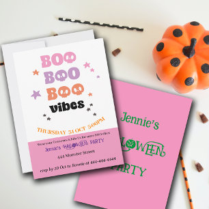 BOO BOO BOO Vibes Halloween-Party Einladung
