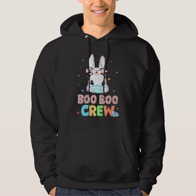 Boo Boo Crew Bunny Nurse Osterhasen Kaninchenmaske Hoodie (Vorderseite)