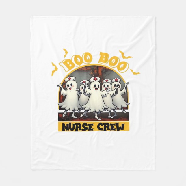 BOO BOO CREW CLASSIC NURSE HALLOWEEN T - SHIRT Ove Fleecedecke (Vorderseite)