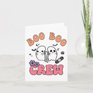 Boo Boo Crew Funny Ghost Kidney Halloween Dialyse Karte