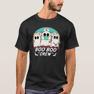 Boo Boo Crew Funny Nurse Halloween Ghost Kostüm R T-Shirt