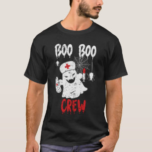 Boo Boo Crew Funny Nurse Halloween Ghost Kostüm T-Shirt