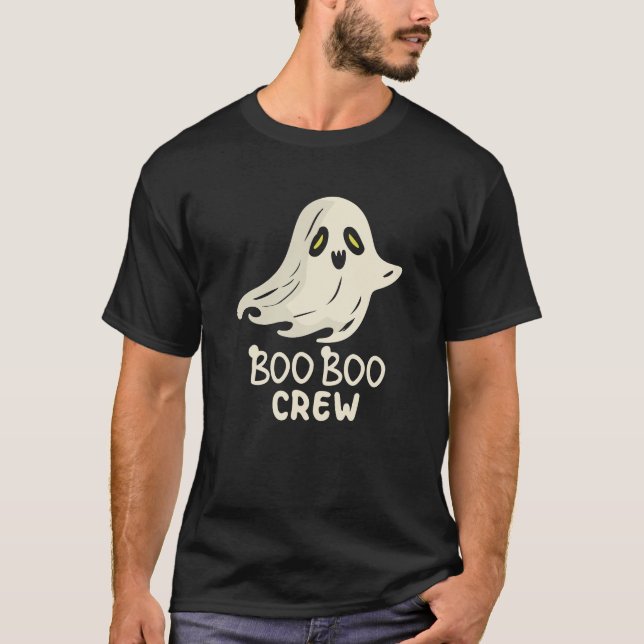 Boo Boo Crew Geist-Krankenschwester Funny Hallowee T-Shirt (Vorderseite)