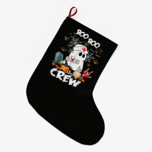 Boo Boo Crew Geist Krankenschwester Halloween Grus Großer Weihnachtsstrumpf