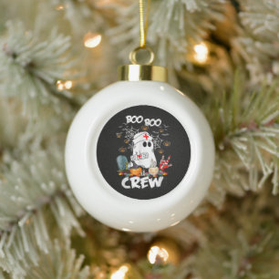 Boo Boo Crew Geist Krankenschwester Halloween Grus Keramik Kugel-Ornament