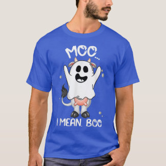Boo Boo Crew Ghost Cow Moo I Gemein Boo Bauer Nied T-Shirt