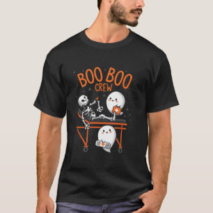 Boo Boo Crew Ghost Doctor Paramedic Emt Nurse Hall T-Shirt