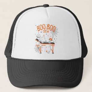 Boo Boo Crew Ghost Doctor Paramedic EMT Nurse Hall Truckerkappe
