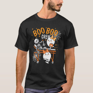 Boo Boo Crew Ghost Doctor Paramedic Skeleton Nurse T-Shirt