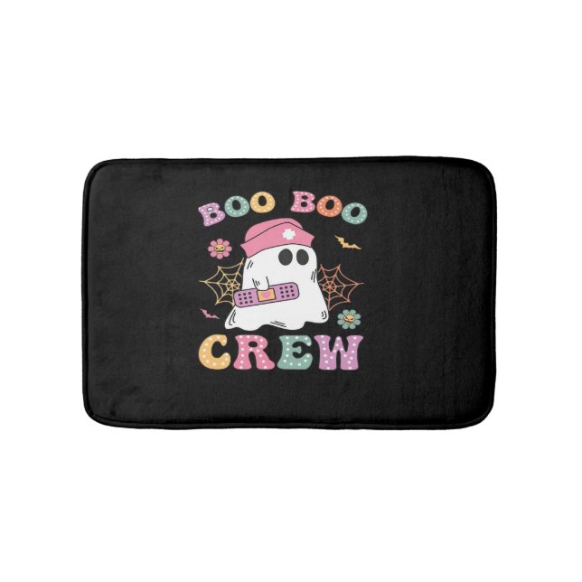 Boo Boo Crew Ghost Nurse Classic T - Shirt Badematte (Vorderseite)