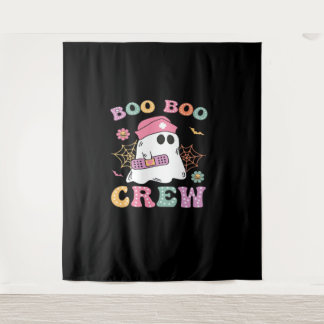 Boo Boo Crew Ghost Nurse Classic T - Shirt Wandteppich