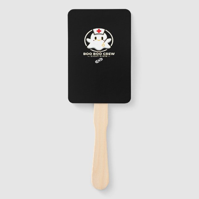 Boo Boo Crew Ghost Nurse - Cute and Spooky Hallowe Fächer (Vorderseite)