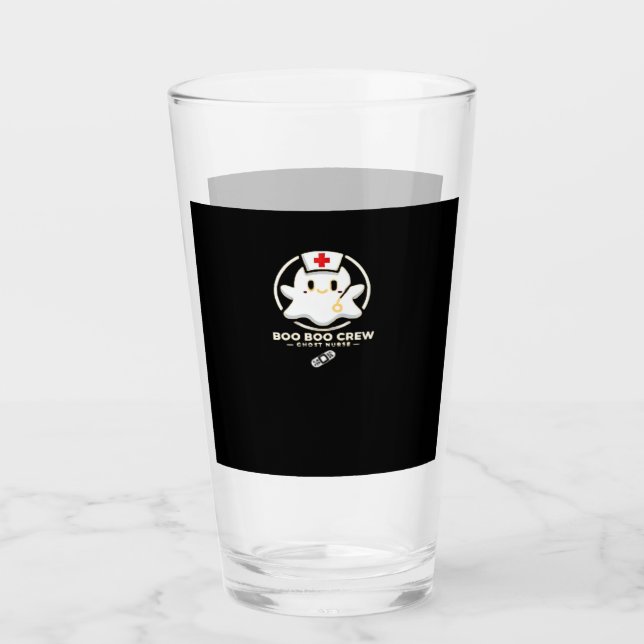 Boo Boo Crew Ghost Nurse - Cute and Spooky Hallowe Glas (Vorderseite)