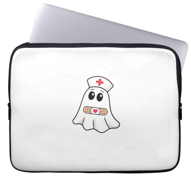BOO BOO CREW Ghost Nurse Funny Halloween Essential Laptopschutzhülle (Vorderseite)
