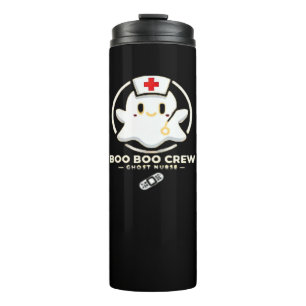 Boo Boo Crew Ghost Nurse - Niedlich und Spooky Hal Thermosbecher