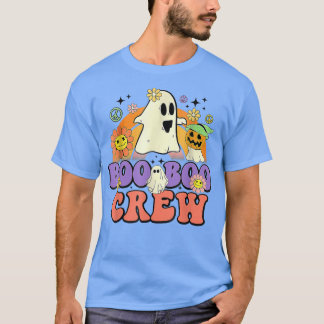 Boo Boo Crew Groovy Boo Squad Spooky Season Funny T-Shirt